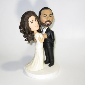 Wedding anniversary cake topper ,groom and bride topper