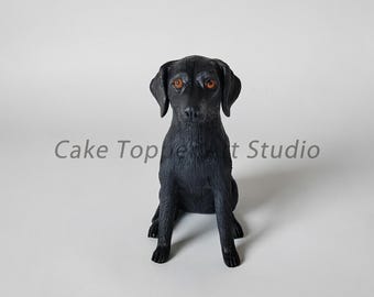 Topo de bolo de casamento personalizado para animais de estimação: estatueta personalizada de cão e gato
