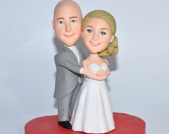 Custom wedding Cake topper bride and groom cake topper