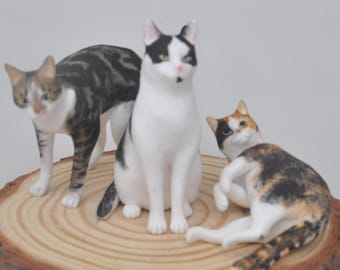 Personalized Pet Wedding Cake Topper: Custom Dog & Cat Figurine