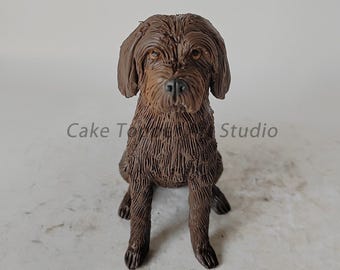 Topo de bolo de casamento personalizado para animais de estimação: estatueta personalizada de cão e gato