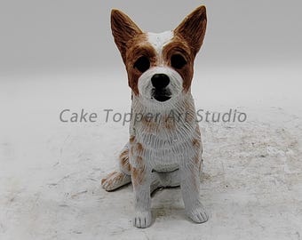 Topo de bolo de casamento personalizado para animais de estimação: estatueta personalizada de cão e gato