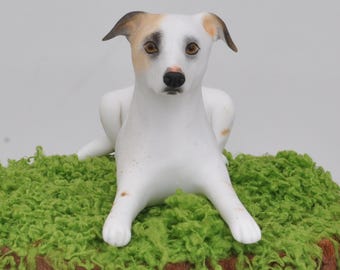 Personalized Pet Wedding Cake Topper: Custom Dog & Cat Figurine