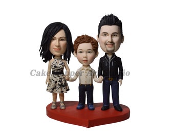 Family Cake Topper bobblehead Wedding topper Cake toppers Custom cake topper Wedding Cake Topper boble head Custom cake topper