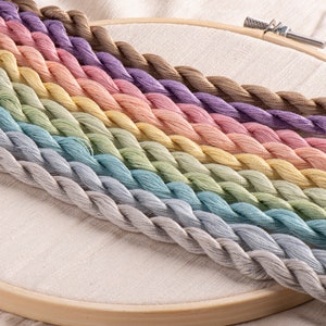 Hand Dyed Embroidery Thread Pack (10 colours) - Pastels Collection