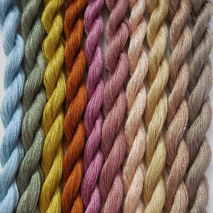 Hand Dyed Embroidery Thread Pack (10 Pack) - Vintage Collection - Etsy