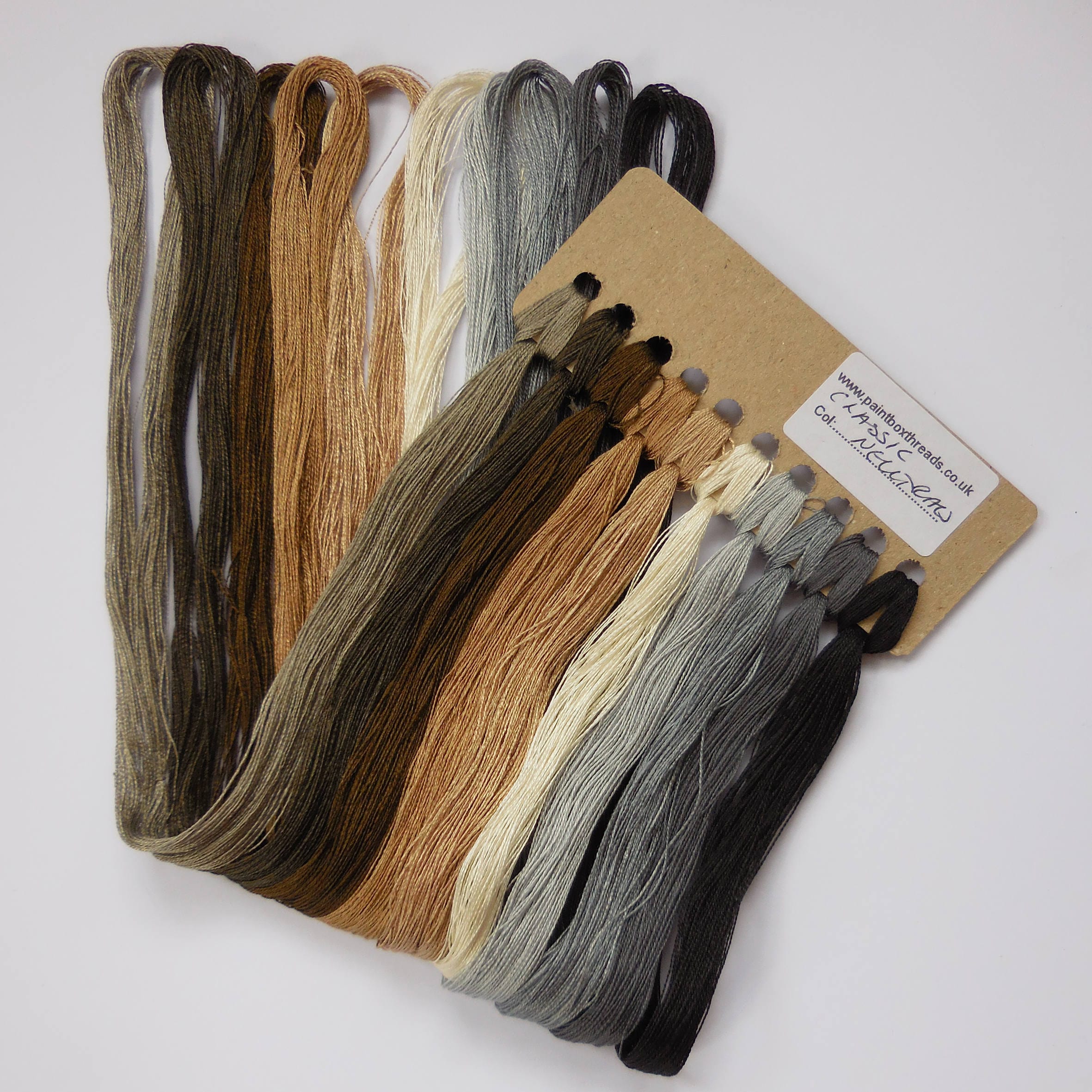 Hand Dyed Silk Embroidery Thread Classic Neutrals Pack 10 Etsy