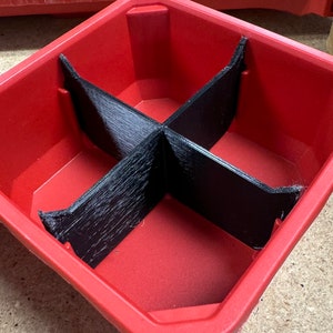 Milwaukee Packout 4 Way bin Divider 2pc
