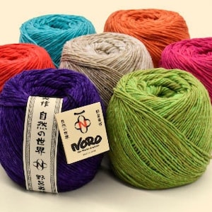 NORO Malvinas Pure Blend 100% Merino Wool for Colorwork Projects, Knitting Slip Stitch Mosaic, Fair isle, Striping, Crochet Stitchwork