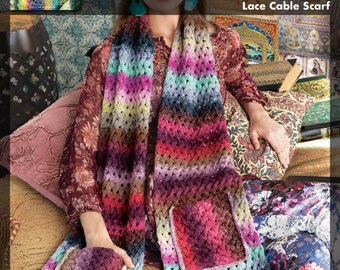 NORO Tsubame Lace Cable Knit PDF Instant Download Pattern