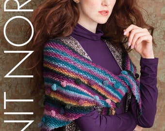 NORO Kureyon Bobble Wrap Knit Kit Includes 4 X 50g Balls of