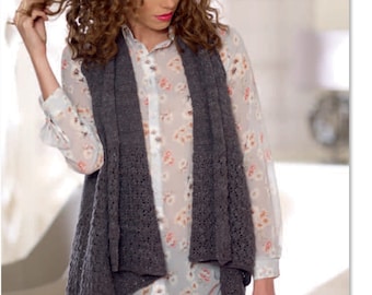 NORO Silk Garden Sock Solo Waterfall Wrap PDF Instant Download Pattern