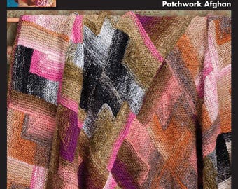 NORO Taiyo Patchwork Afghan PDF Instant Download Pattern featuring NORO Taiyo