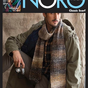 NORO Silk Garden Knit Kit Silk Garden Classic Scarf Kit Includes • 4 x 50g balls of NORO Silk Garden in choice of 4 colors and Free Pattern
