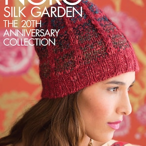 NORO Silk Garden Stained Glass Windows Hat Knit Kit Fashioned with NORO Silk Garden and Silk Garden Solo Yarn and Complimentary Pattern