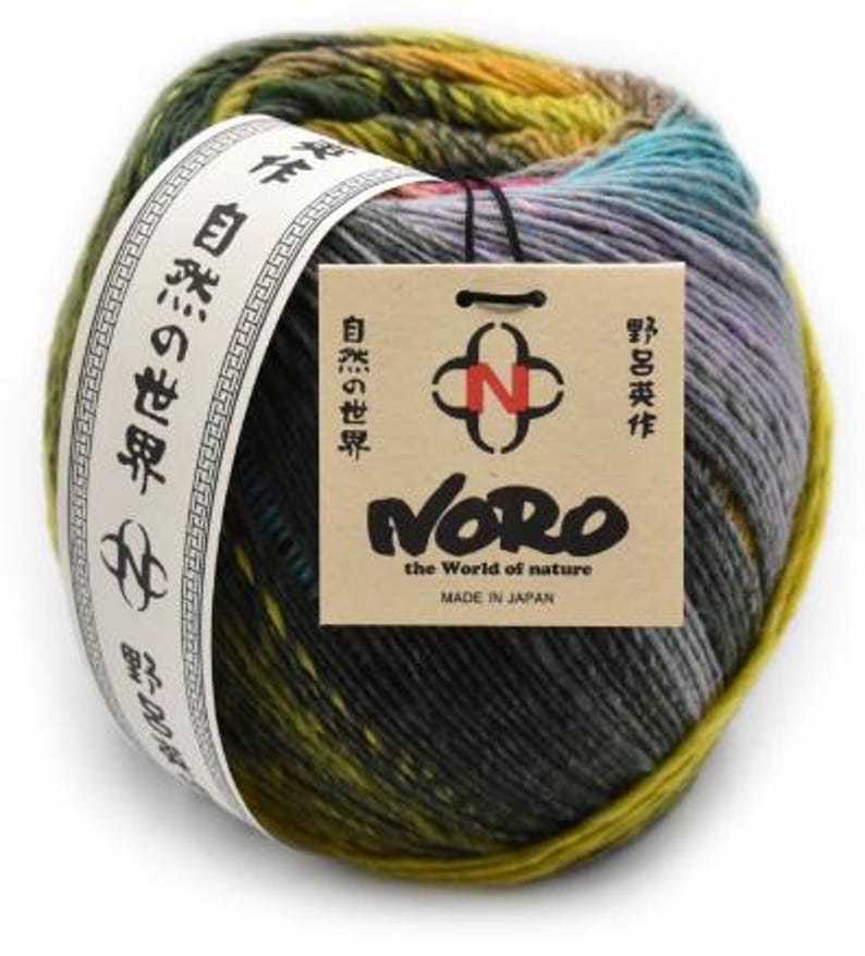 Noro Rind NORO Alexia Wide Scarf Knit Kit Fashioned From Noro Saiun, a Gorgeous ...