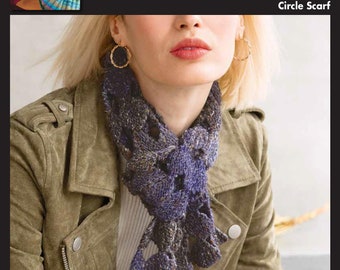 NORO Kiri Knit Kit "Circle Scarf" Includes 1 x 100g Hank of NORO Kiri in 7 Color Options and Free NORO Pattern