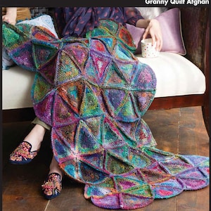 NORO Ito Granny Quilt Afghan PDF Instant Download Pattern