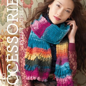 NORO Kureyon Bommelschal PDF Instant Download Muster