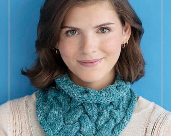 Elsebeth Lavold Misty Wool "Turquesa Cowl" Instant PDF Download Pattern
