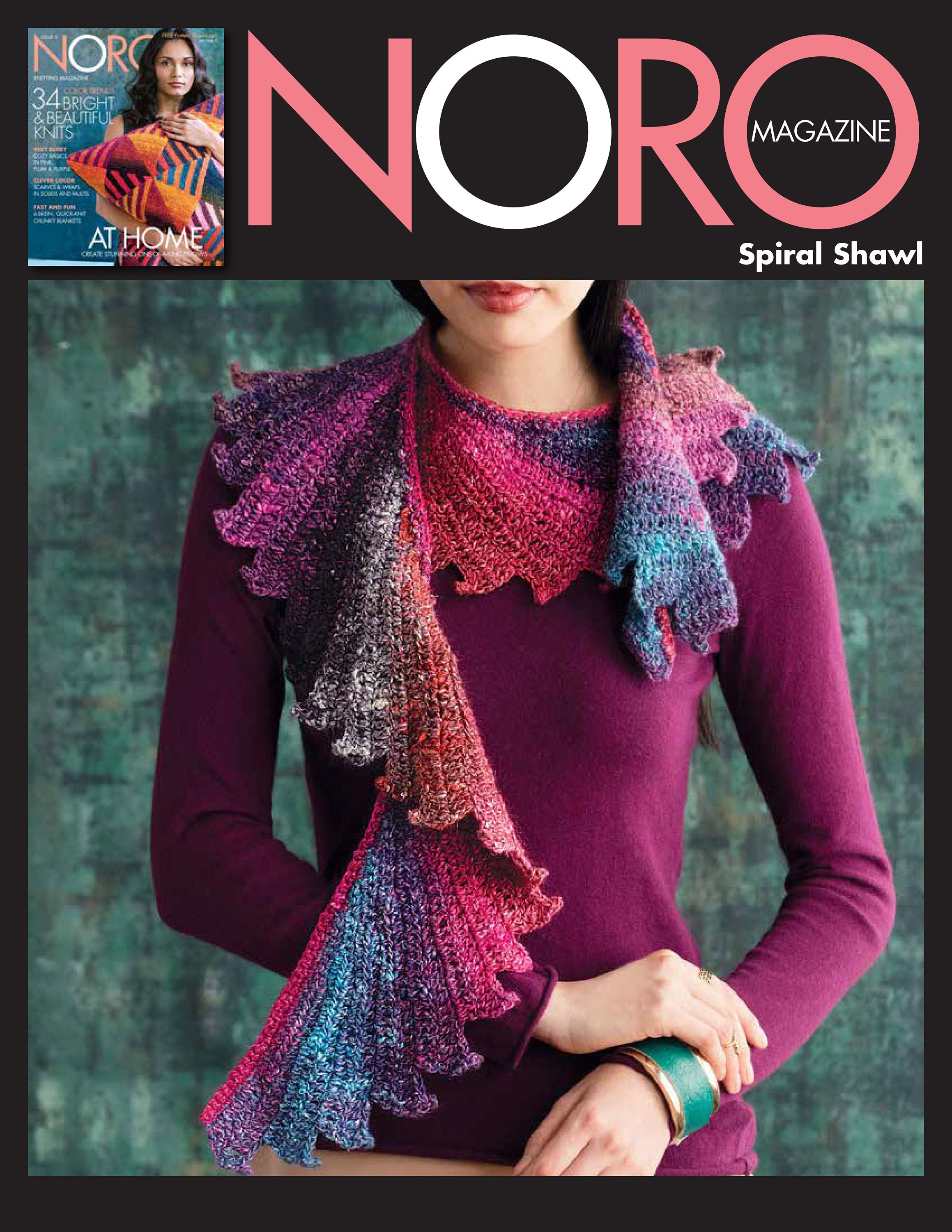 NORO Silk Garden Lite Crochet Kit Spiral Shawl Includes picture