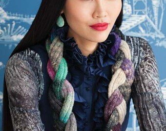 NORO Braided Moebius Cowl Instant Download PDF Pattern
