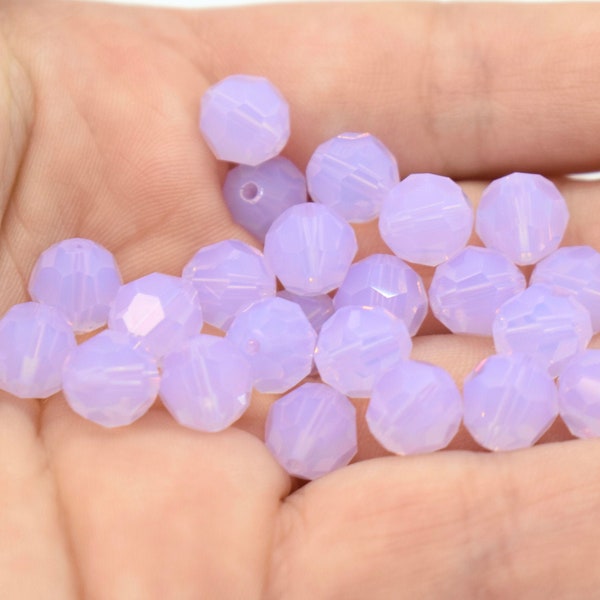 Violet Opal 5000 - Light Purple Swarovski Crystal Round Beads to Make Jewelry With 4mm, 8mm Wholesale Crystal Beads for Jewelry Making