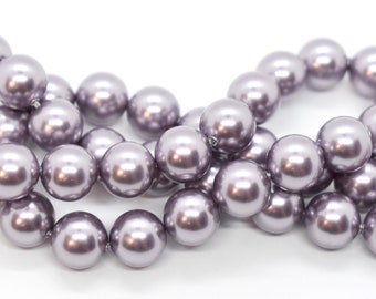 Cristal mauve - Perles en cristal de Swarovski mauves pour fabriquer des bijoux avec 5810/5811 perles de cristal rondes (12 mm) en gros pour bijoux