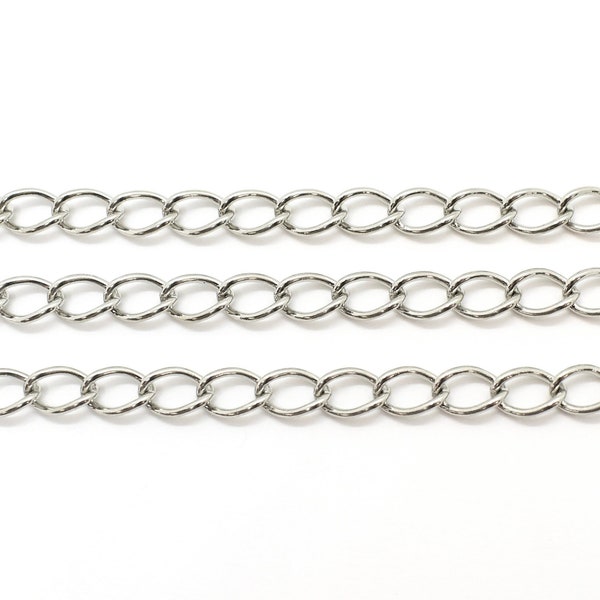 Twisted Curb Chain Etsy