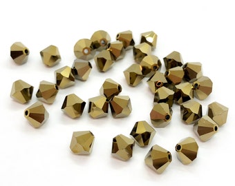 Lot De 100 Perles Toupies 3 Mm Couleur Aurum Pour Bijoux DIY - Livraison Gratuite Incluse