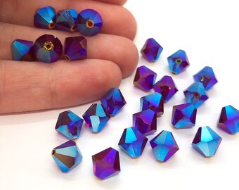 72 Pieces SWAROVSKI #5301 Bicone Bead 4mm Light Peach Non AB