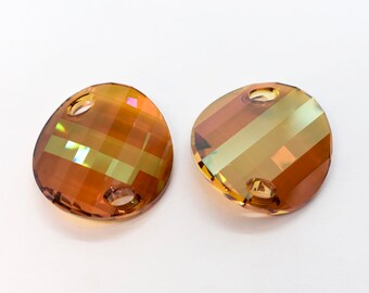1pc Swarovski® 5621 Light Amethyst Twist Bead 14mm