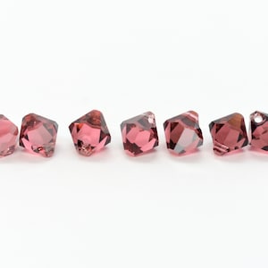 Padparadscha Satin (6301) Pink Orange Swarovski Crystal Bicone Pendants for Jewelry Making 6mm Wholesale Crystal Pendants & Jewelry Supplies