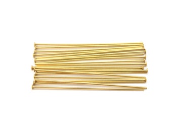 14k Gold Filled Head Pins - 10 stuks - 22, 24 of 26 Gauge 1 1/2-2 Inch Simple Head Pins voor het maken van sieraden, sieradenbenodigdheden, Head Pins