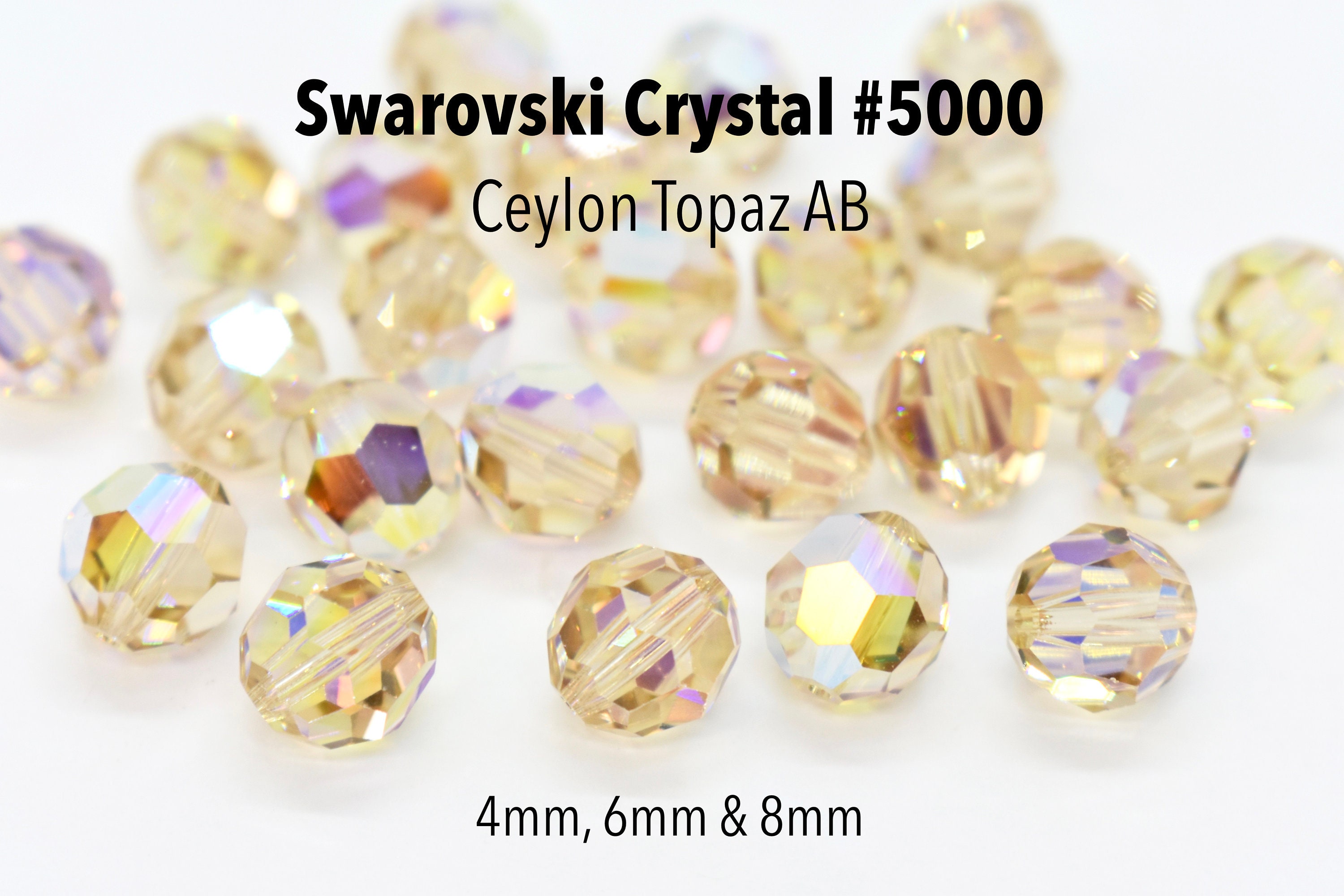 Crystal AB Clear Swarovski Crystal Round Beads 5000, 12mm, 14mm Rainbow  Wholesale Swarovski Crystal Beads, Crystal Aurora Borealis -  Canada