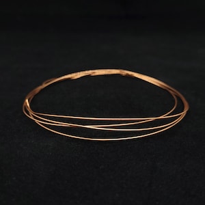 Copper Wire Round Half Hard 22 Gauge Wire 3 Feet for Wire Wrapping and Shaping, Copper Jewelry Wire for Cabochons Findings HH Round Wire image 1