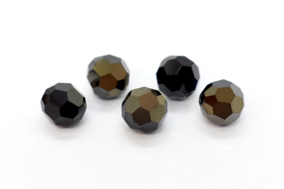 Jet Nut Swarovski Crystal Round Beads 5000 4mm 8mm, Swarovski