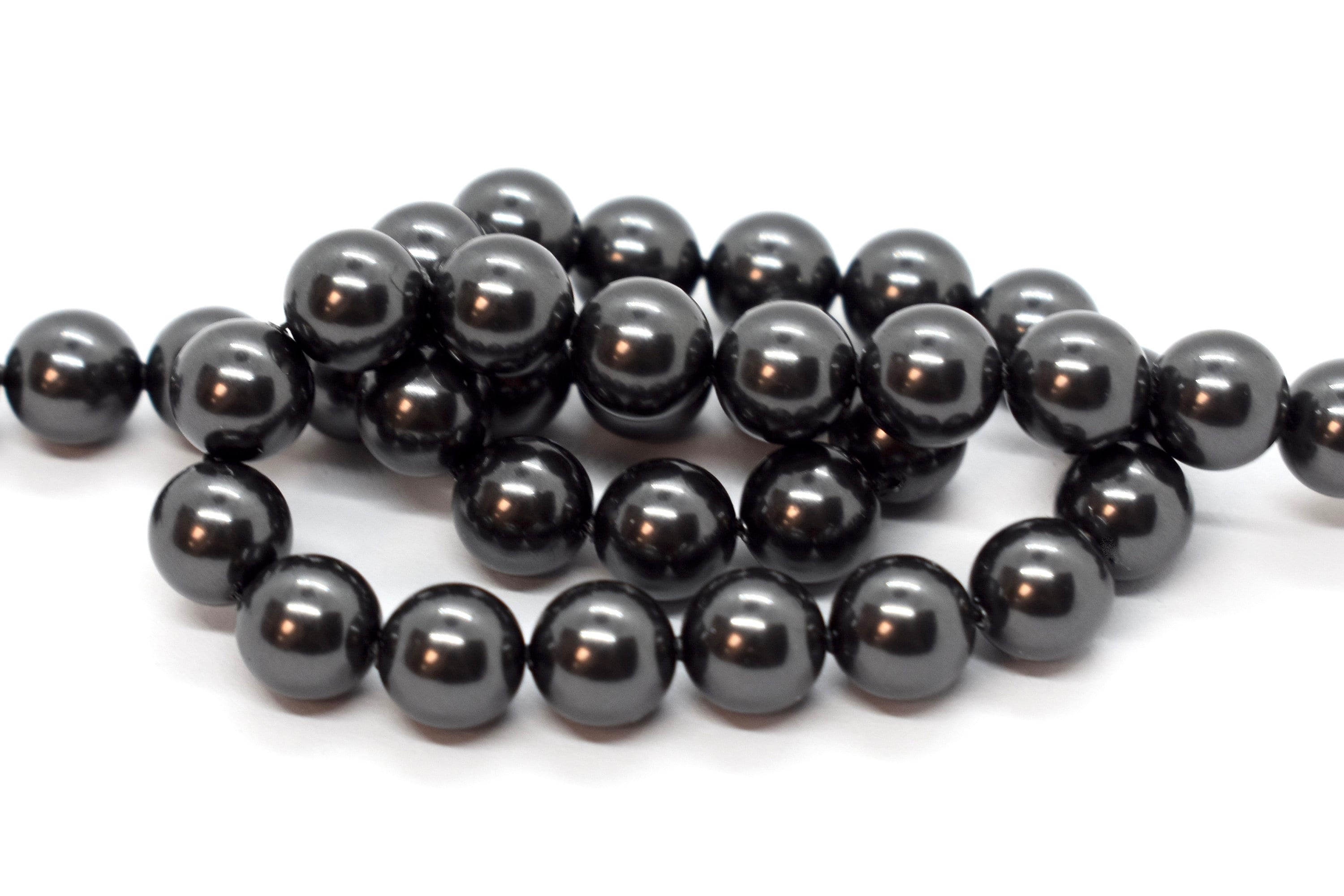 Crystal Black 5810 5mm, 12mm, Dark Grey Swarovski Round Crystal
