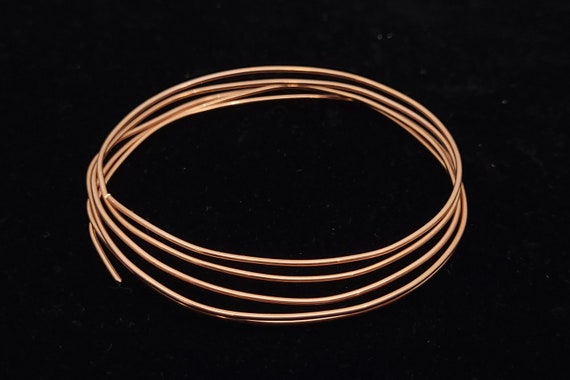 Copper Wire Round Half Hard 22 Gauge Wire 3 Feet for Wire Wrapping and  Shaping, Copper Jewelry Wire for Cabochons Findings HH Round Wire 