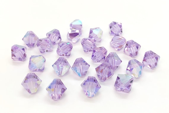 Violet AB 5301/5328 Purple Swarovski Crystal Bicone Beads 3mm