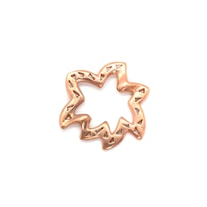 Kupfer überzogene Freeform Perlenrahmen - Freeform mit Cut Outs (JBB Furnituren), 1 Stück - Metall Zubehör für die Schmuckherstellung, 20 x 16 mm