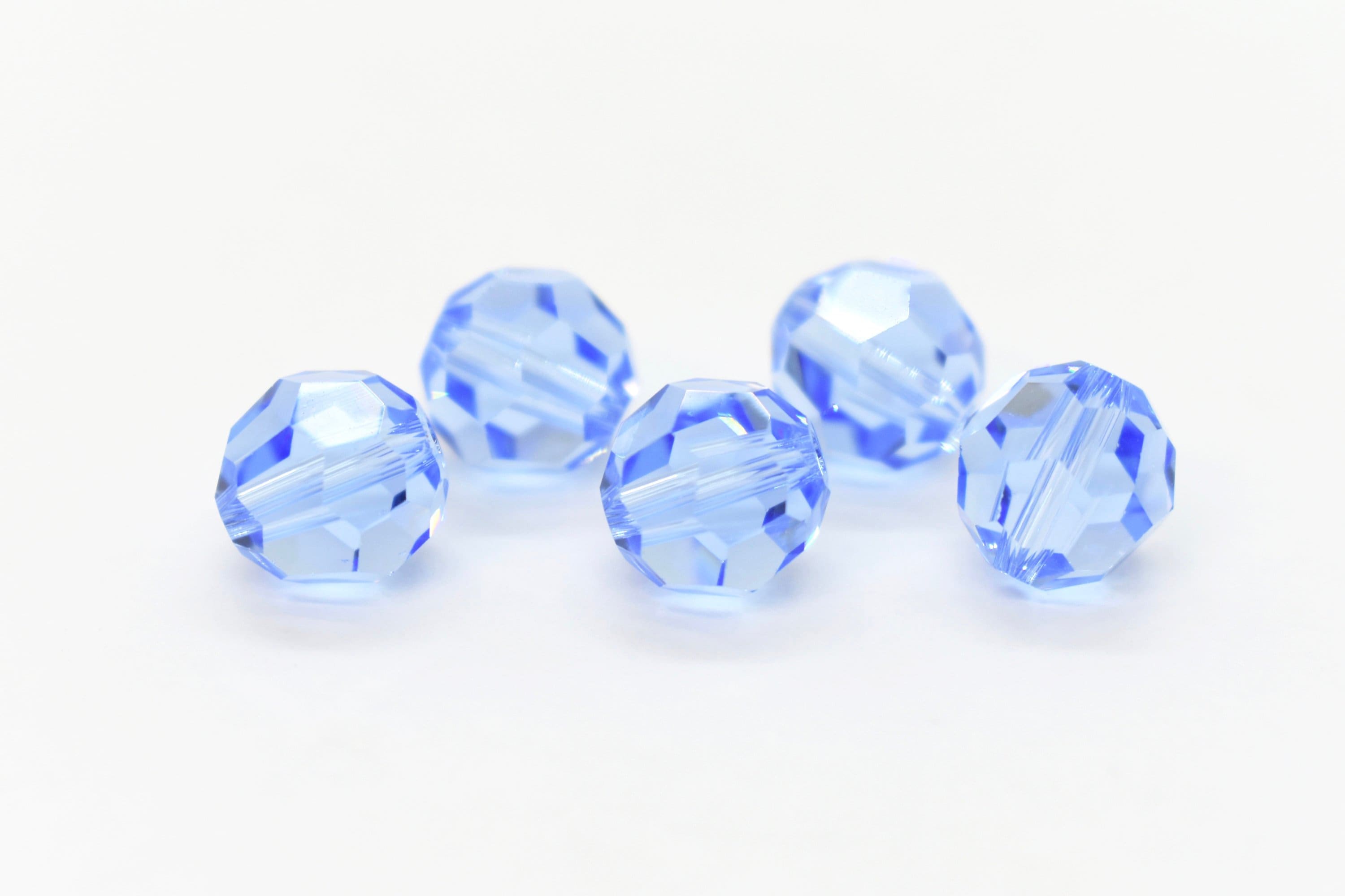 Light Sapphire 5000 Pastel Blue Swarovski Crystal Faceted Round 