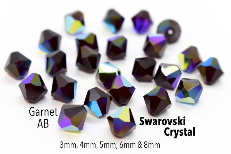 Swarovski 5328 Elements Garnet Beads Bicones 3mm 50pcs