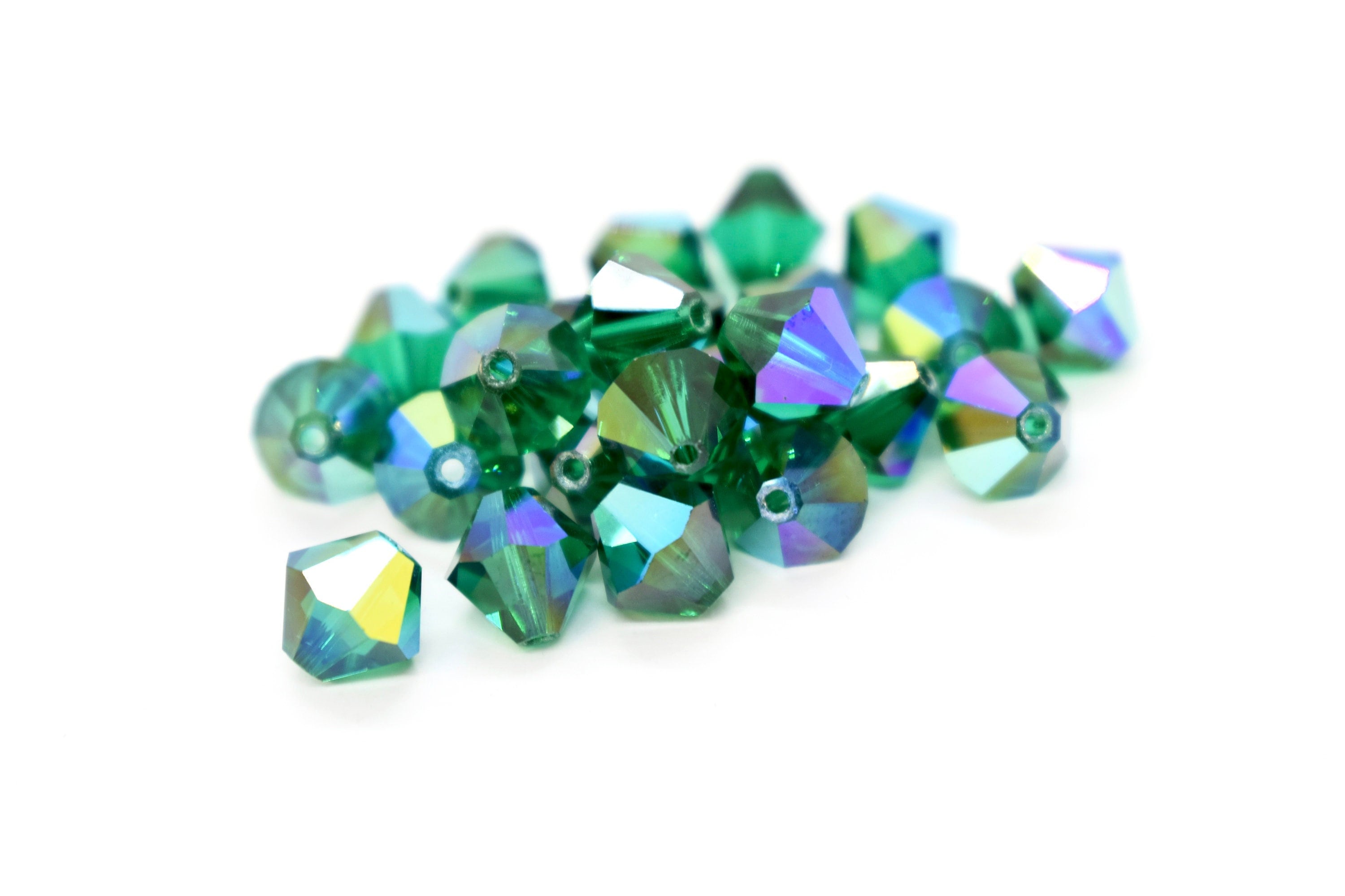 Wholesale!100-200pcs 4-6mm crystal 5301# Bicone Beads U Pick color 