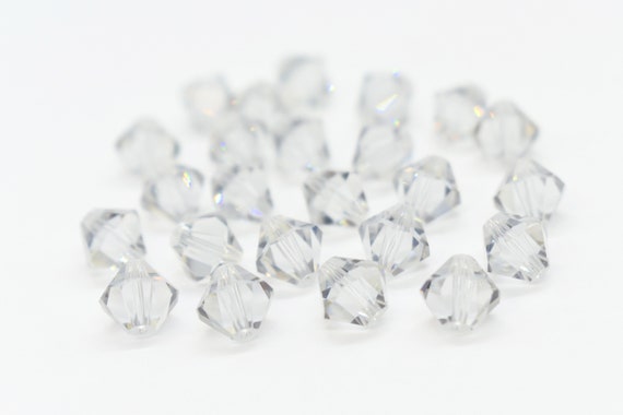 Shadow 5301/5328 Clear Gray Swarovski Crystal Bicone Beads to Make
