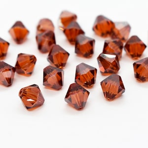 Crystal Red Magma 5301/5328 -Red Orange Swarovski Crystal Bicone Beads 5mm Wholesale Swarovski Crystal Beads for Jewelry Making