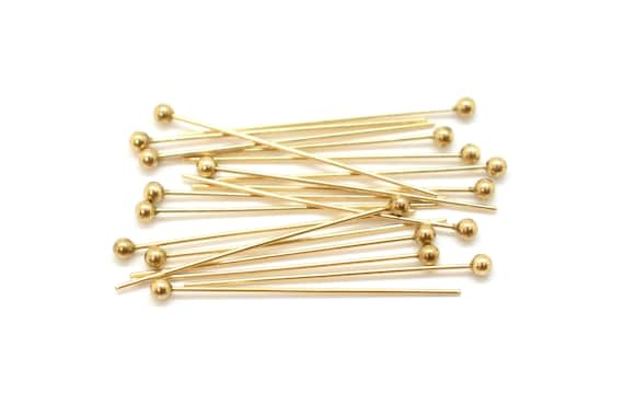 Buy 14k Gold Filled Head Pins With Ball 10 Pcs 24 Gauge, 1 Inches