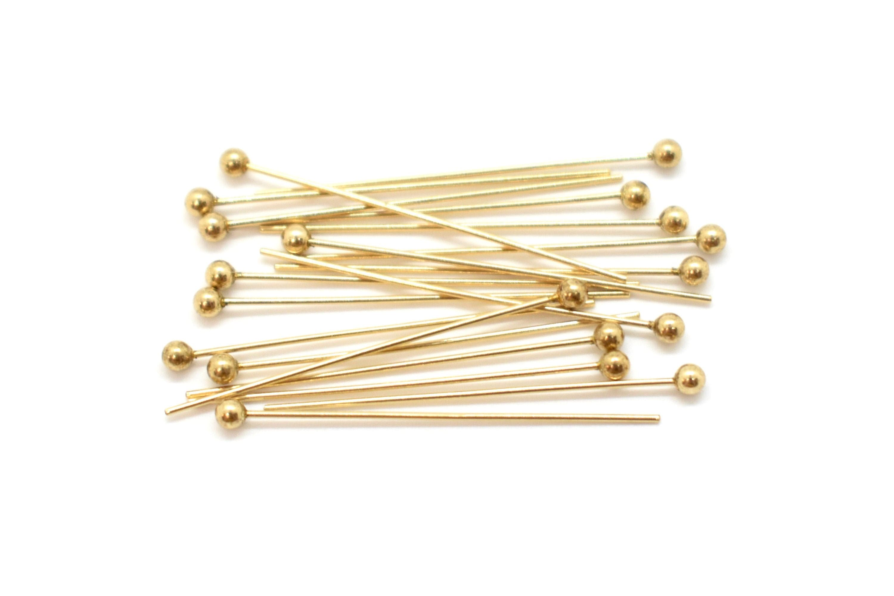50pcs 14K Gold Filled Head Pins Flat Head, Nail Head Pin, 0.4mm, 26 Gauge,  Earrings Supplies, Gold Filled Jewelry, Headpins, GF Supplies -   Australia