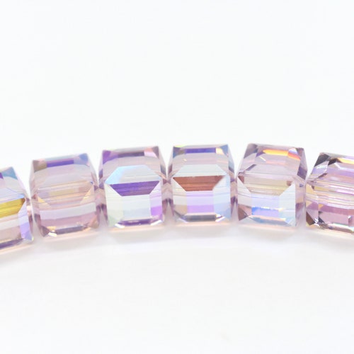 6mm Cube Fuchsia SWAROVSKI® Crystal Beads 5601. Packages of Etsy
