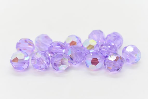 Purple Velvet AB Swarovski Crystal Article 5000 Round Crystal Beads, 4MM  Round, Swarovski Crystal Bead, 5000 4MM, Set of 24, Swarovski